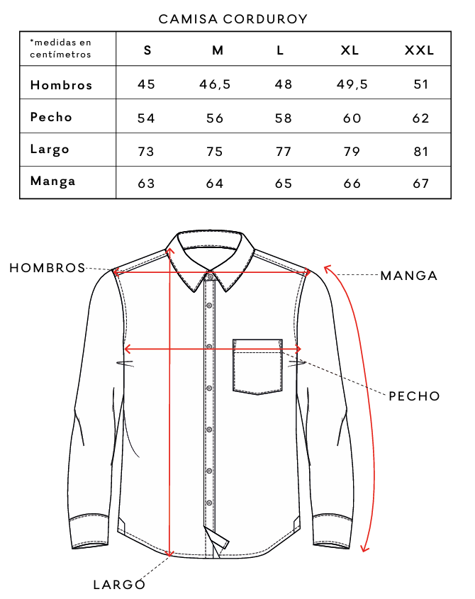 Camisa  Manga Larga Corduroy Yarn Froens Hombre -4
