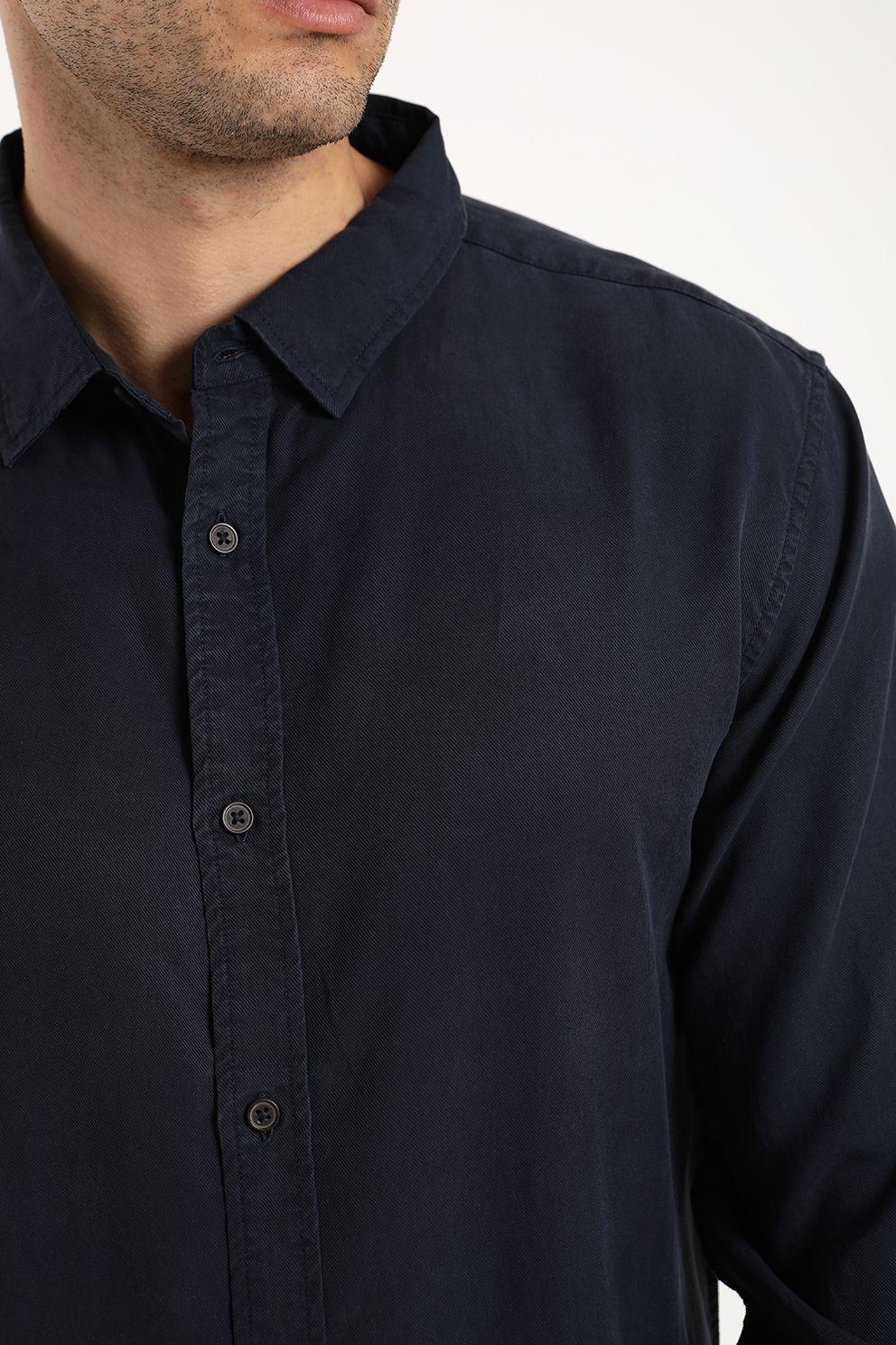 Camisa hombre manga larga street 100% algodón orgánico Froens-3