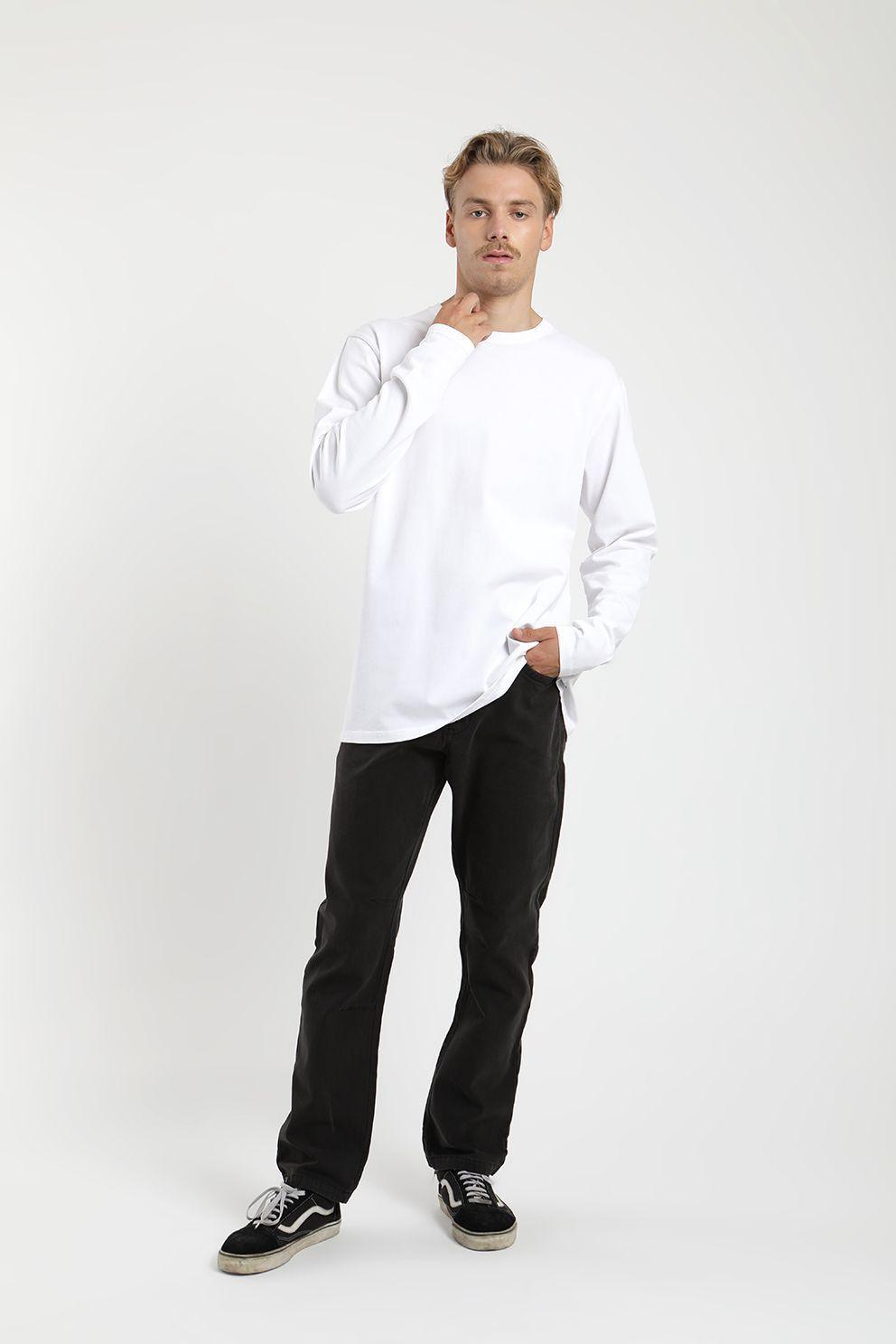 Polera Manga Larga Heavy Weight  Plain Hombre Froens-3