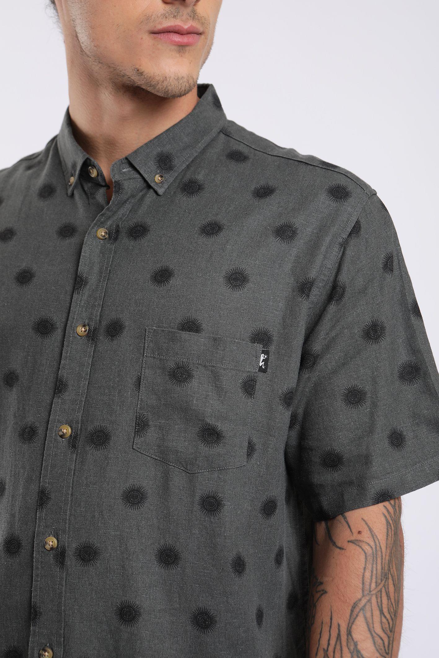 Camisa manga corta viscosa Sol negro  -2