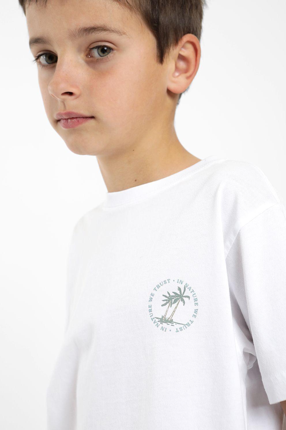 Polera kids manga corta palmera Froens-2