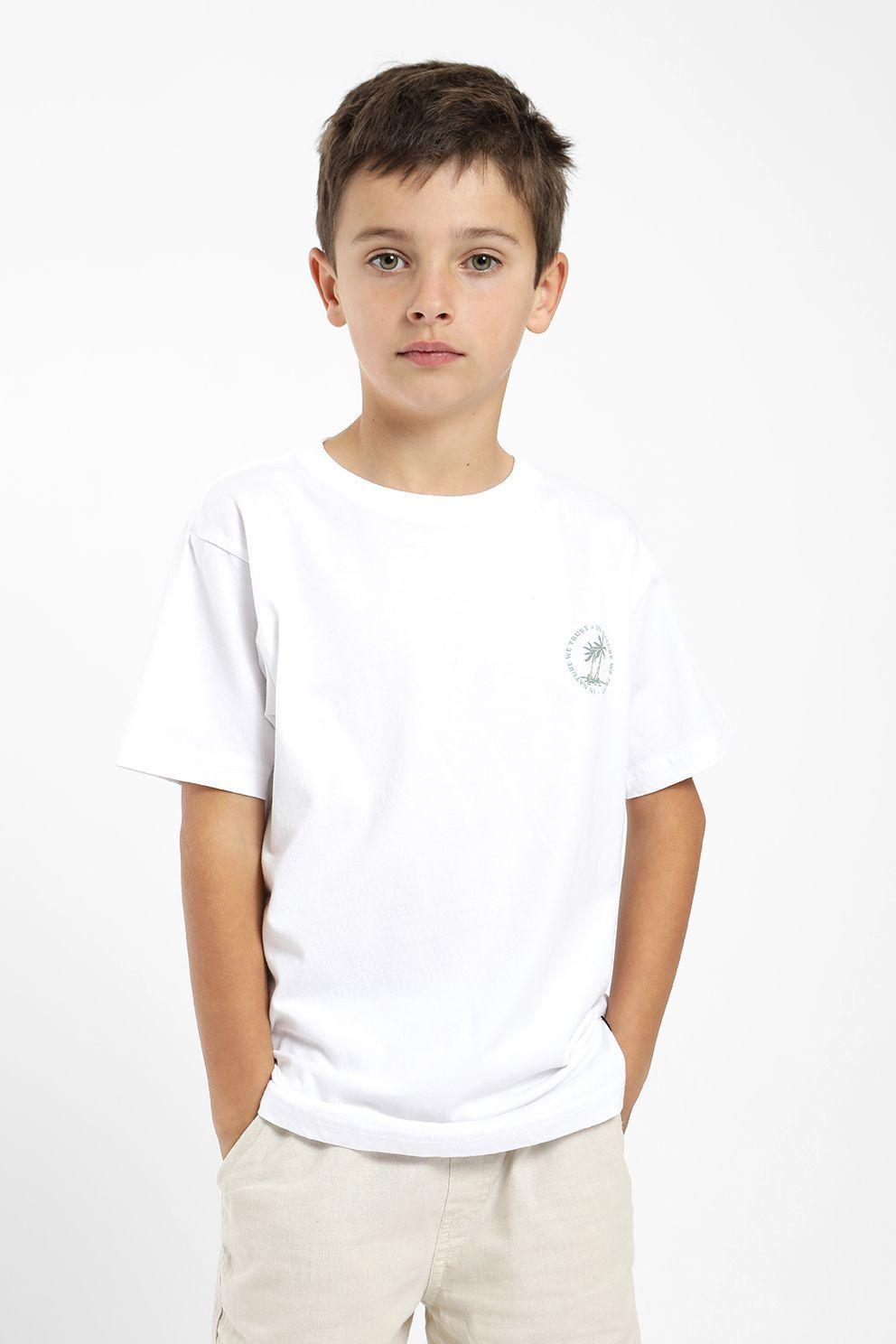 Polera kids manga corta palmera Froens-3