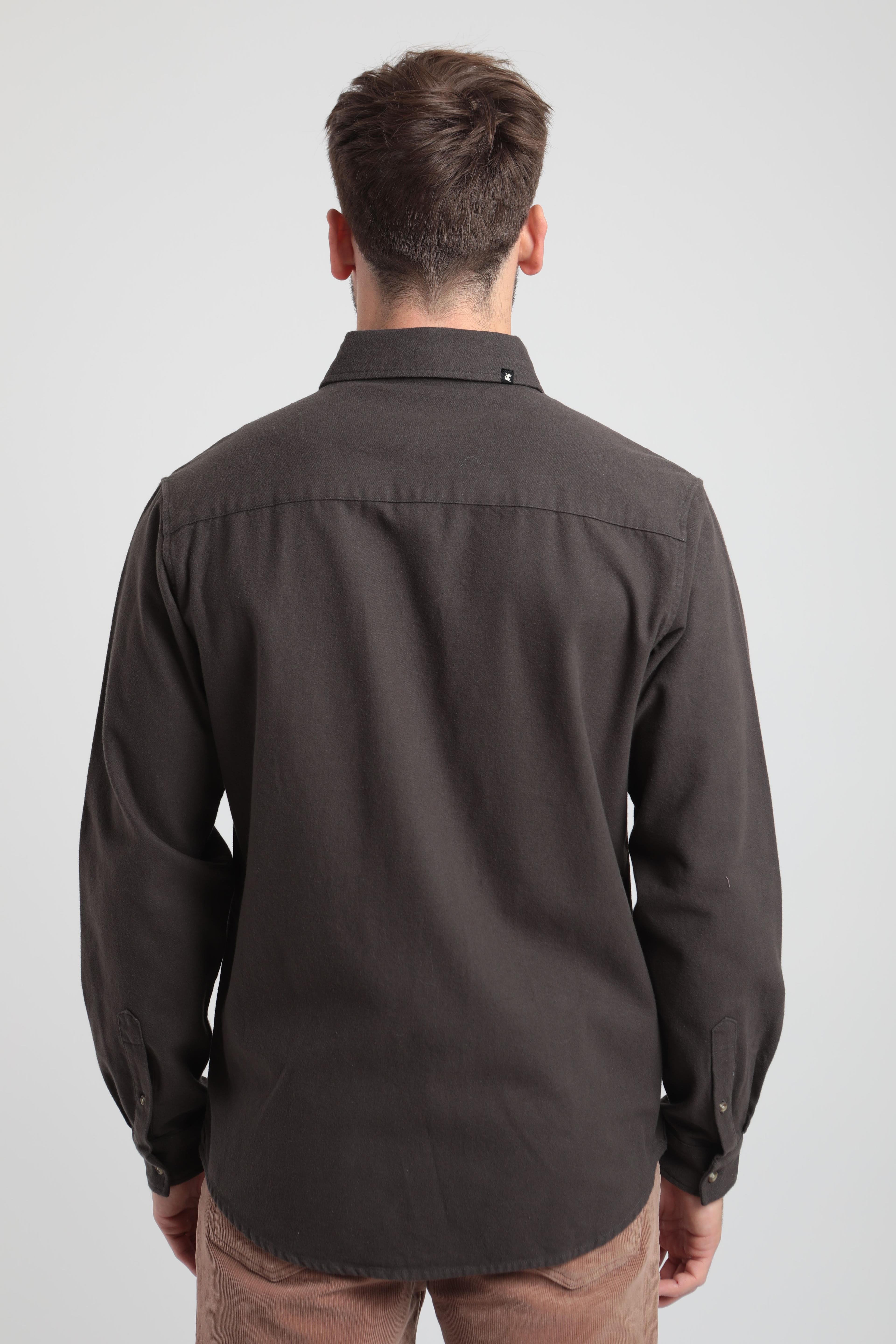 Camisa manga larga hombre Classic grafito -2