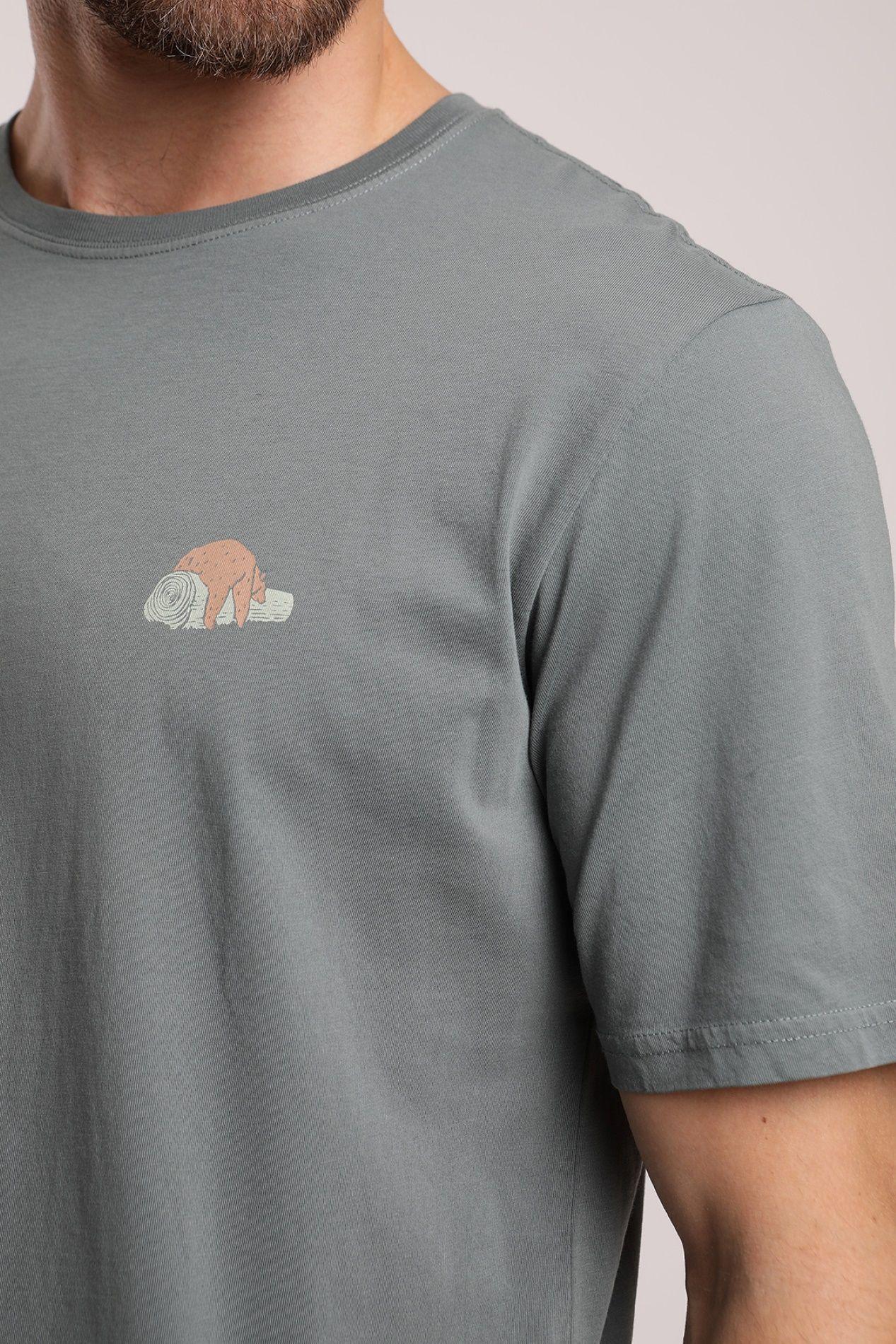 Polera manga corta hombre No worries verde  -2