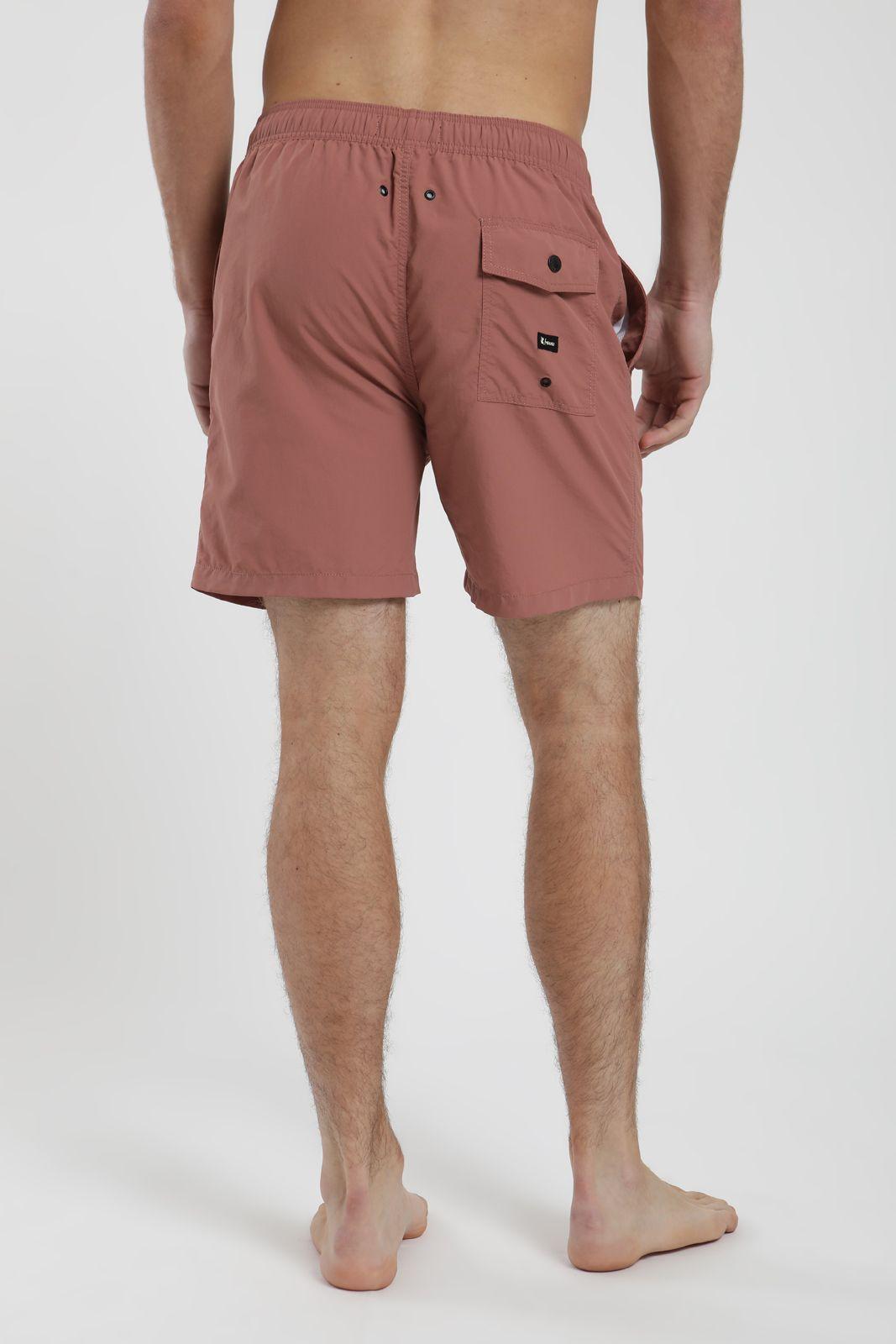 Traje de Baño hombre Classic Solid rojo Nylon Reciclado Froens-2