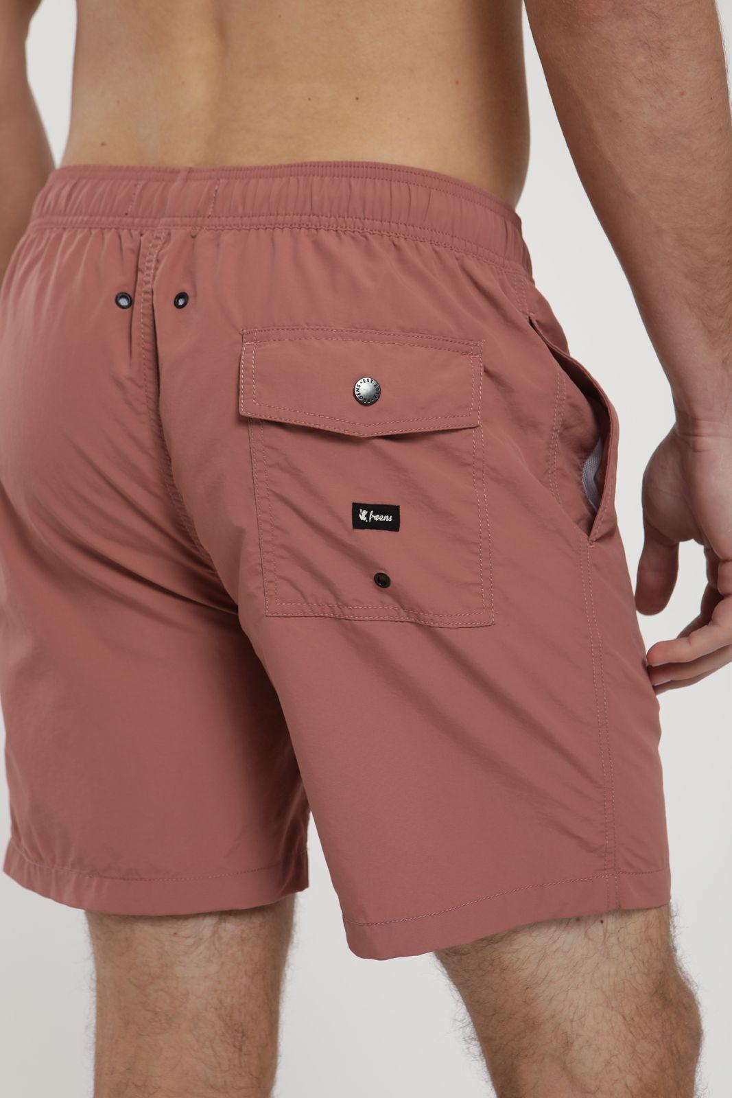 Traje de Baño hombre Classic Solid rojo Nylon Reciclado Froens-3