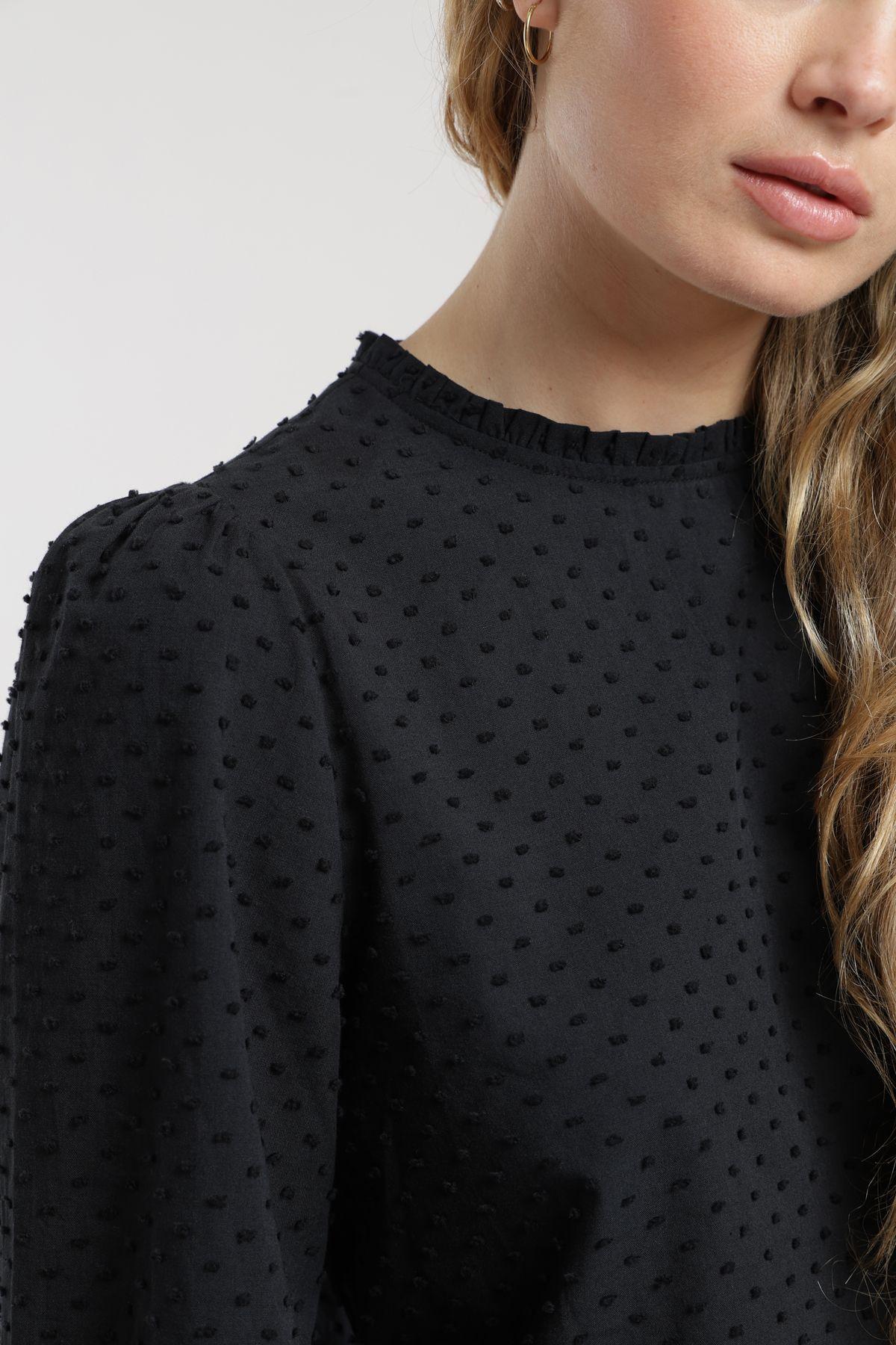 Blusa manga larga  Bou negro Froens-2