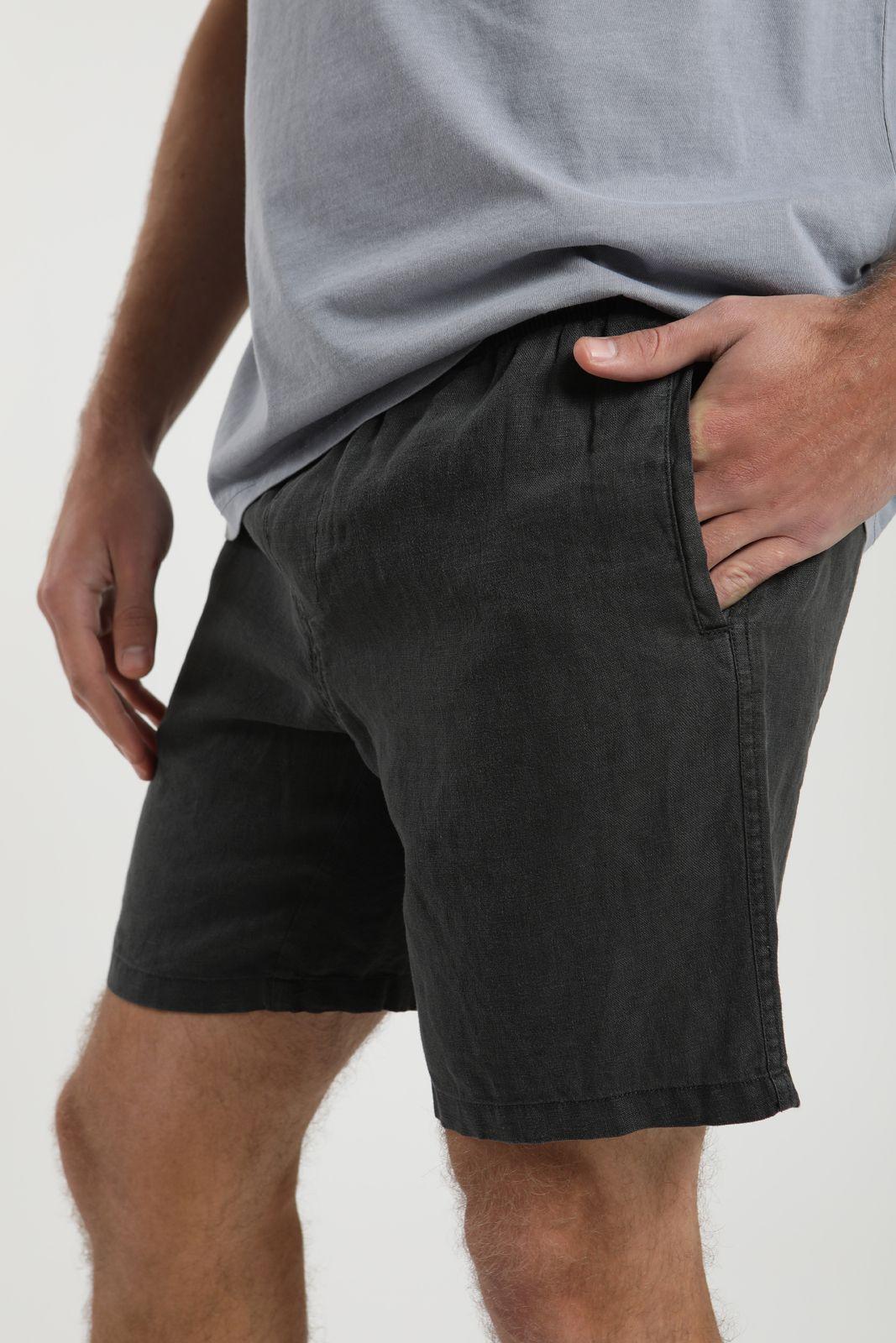 Short hombre Lino grafito Froens-2