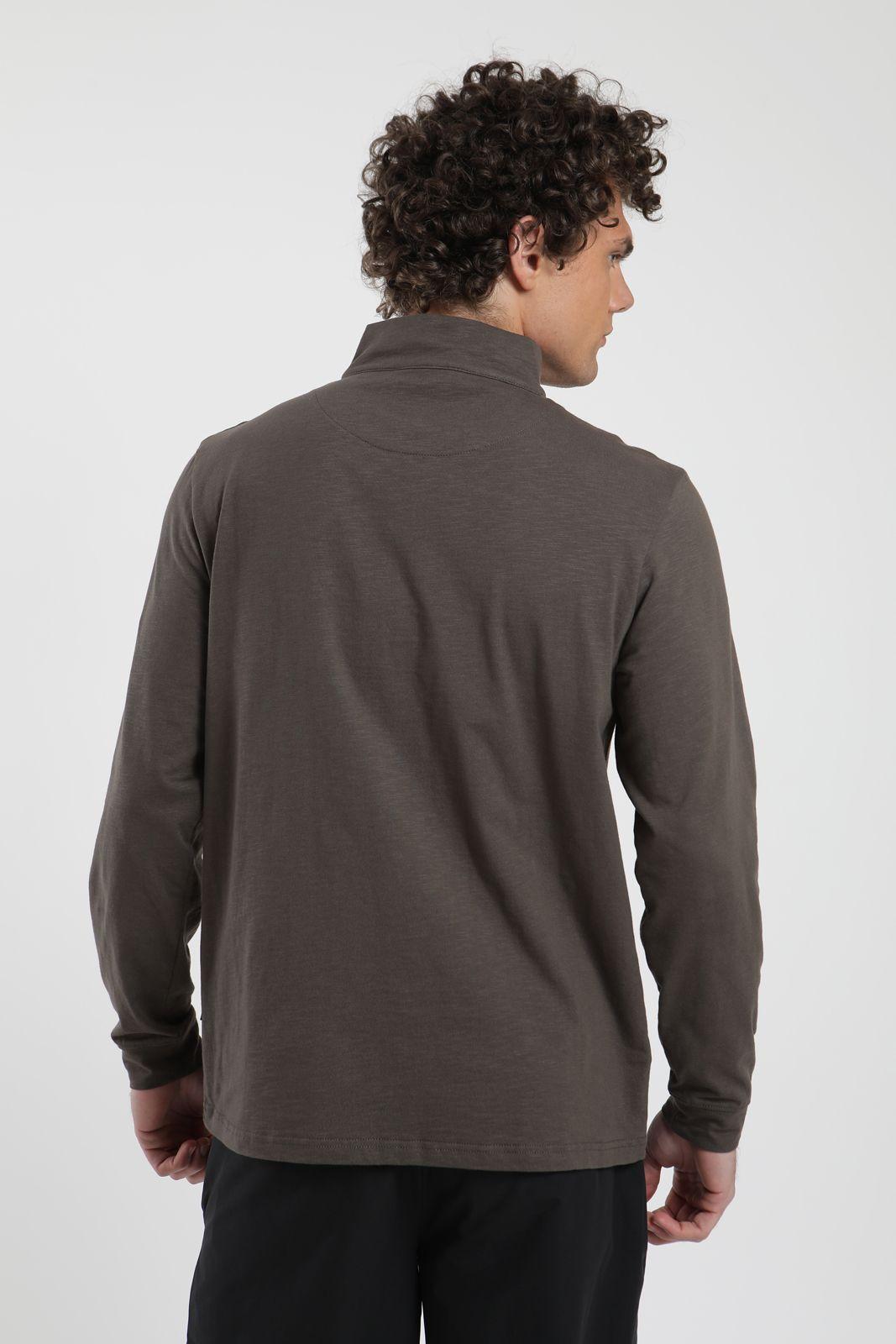 Polerón hombre Ulmo hombre café Algodón orgánico Froens-2