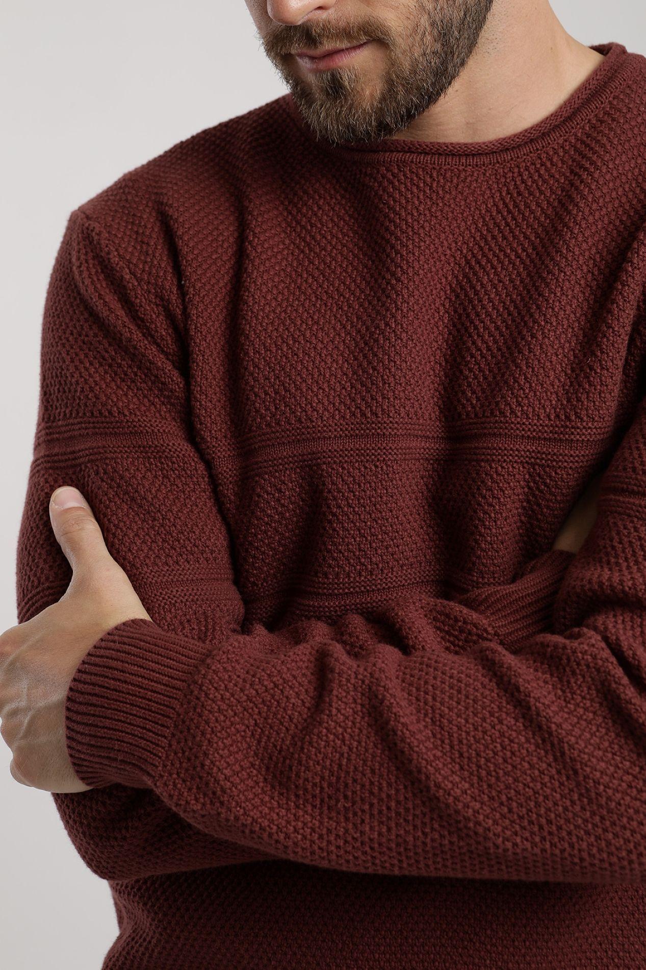 Chaleco hombre Grey burdeo  -1