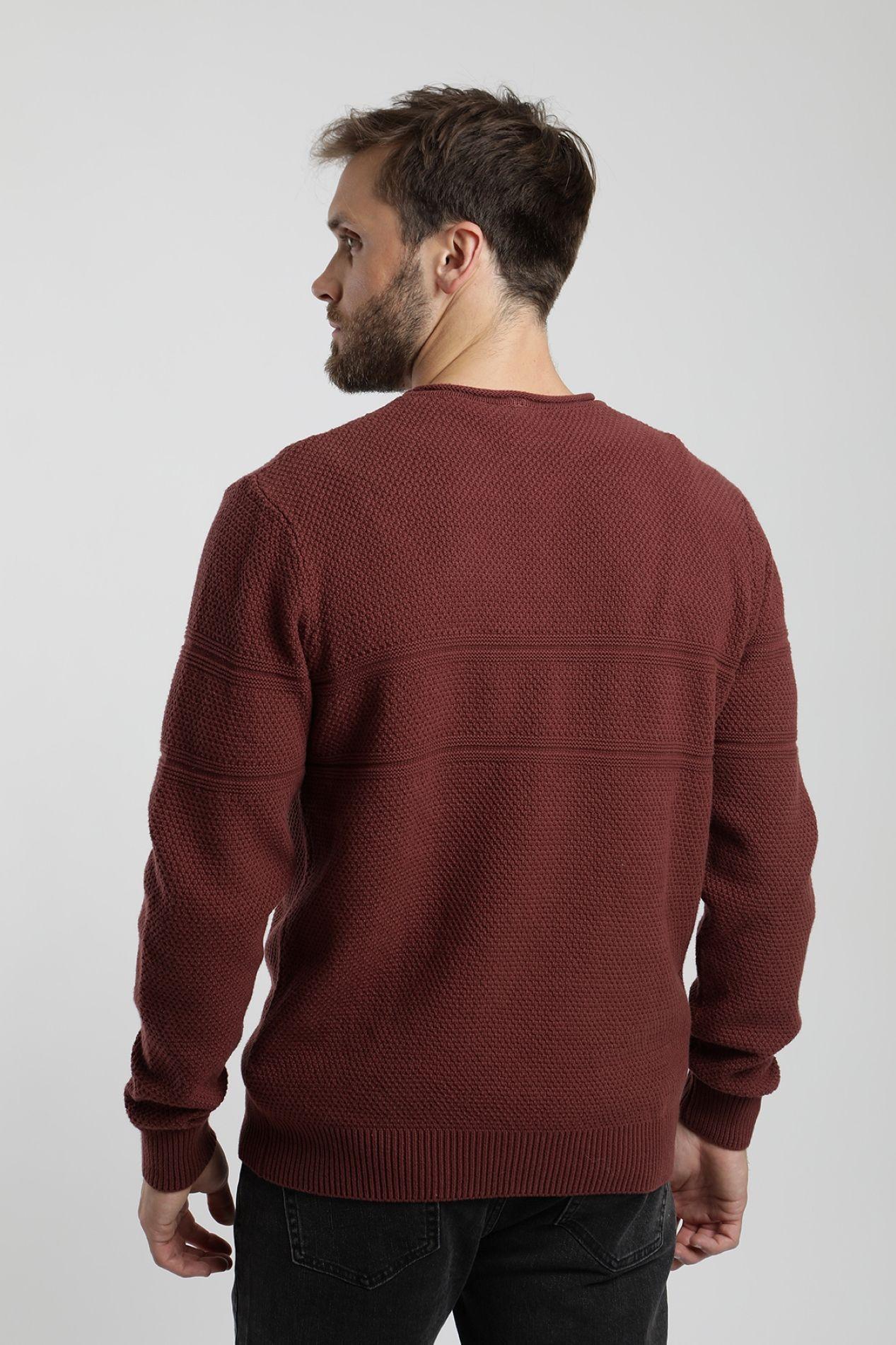 Chaleco hombre Grey burdeo  -2