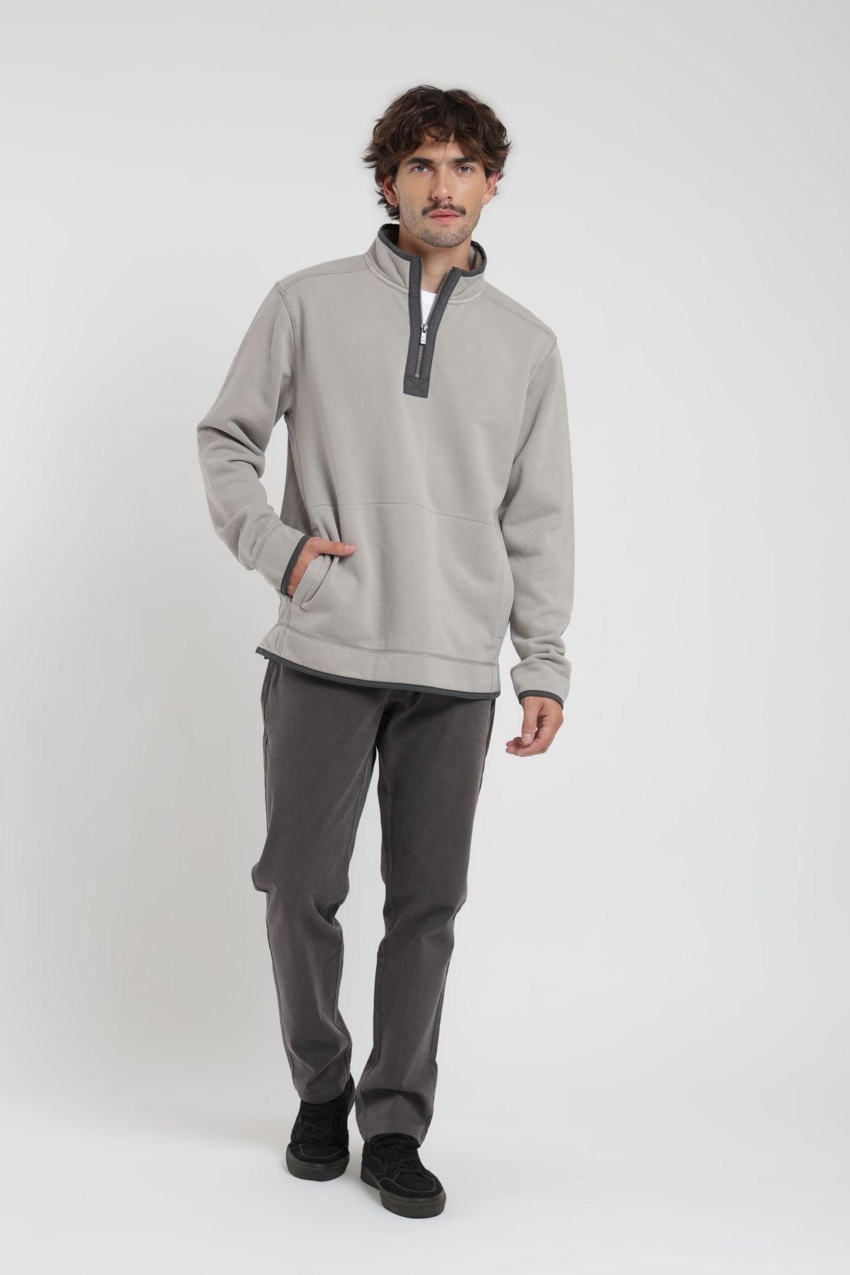 Polerón hombre Lotus gris Froens-3