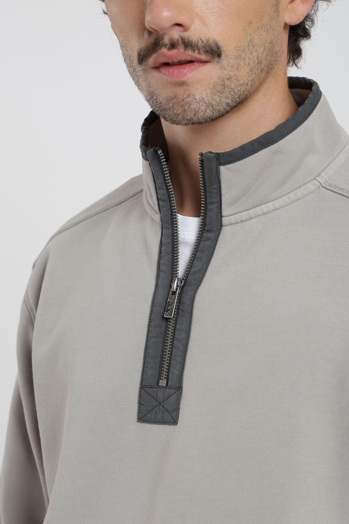 Polerón hombre Lotus gris Froens-2