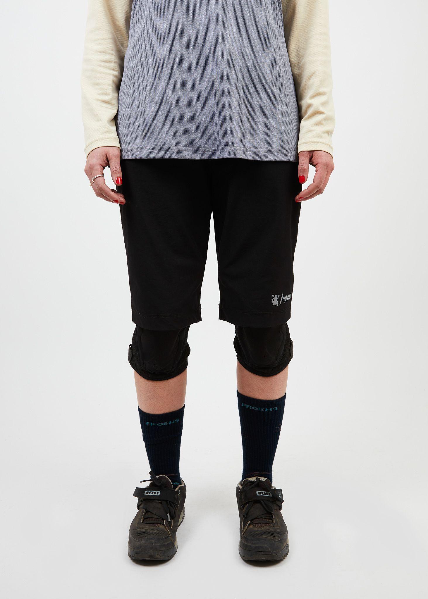 Short + calza mujer MTB negro-0