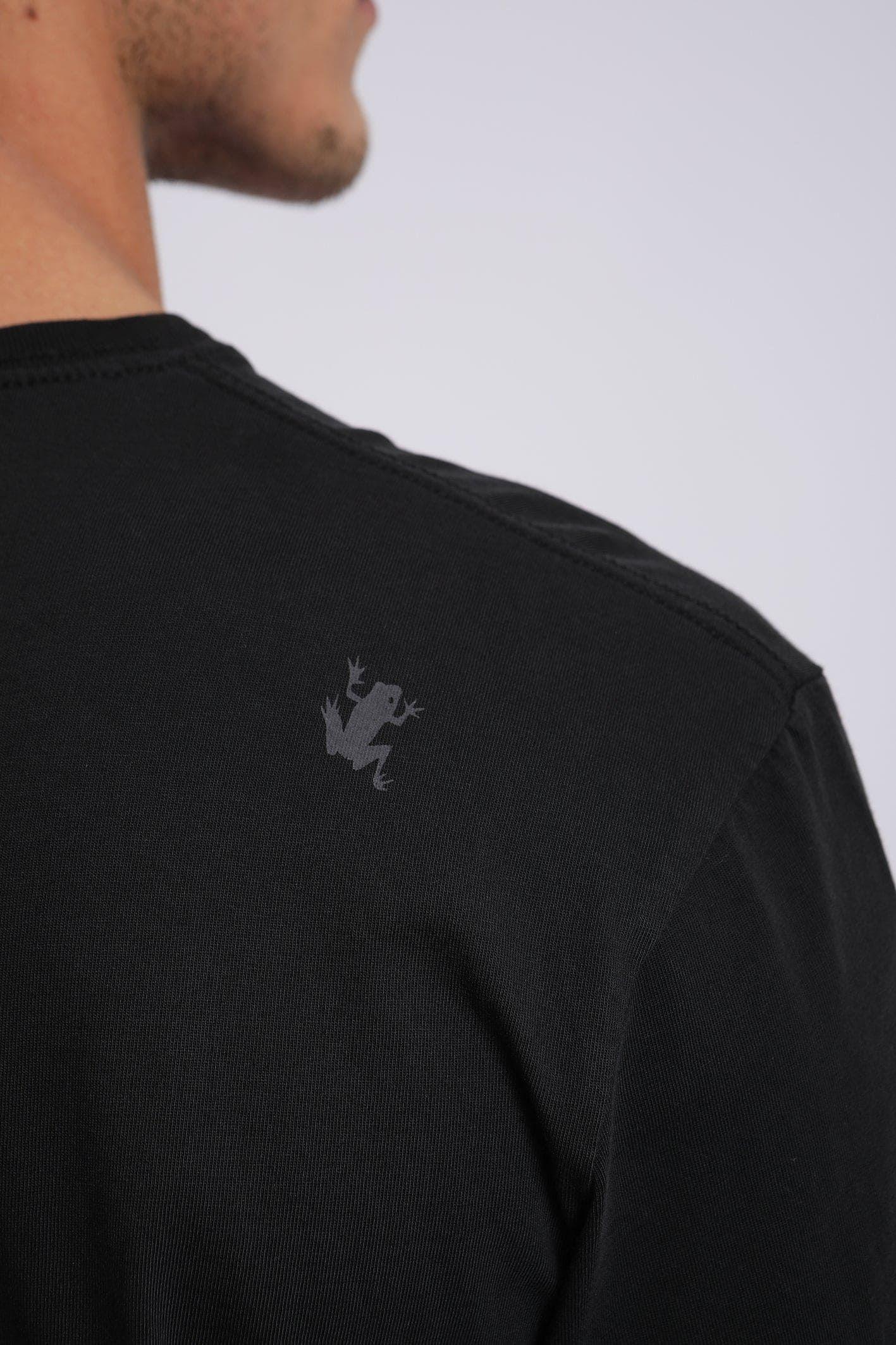 Polera manga corta hombre Plain negro -2