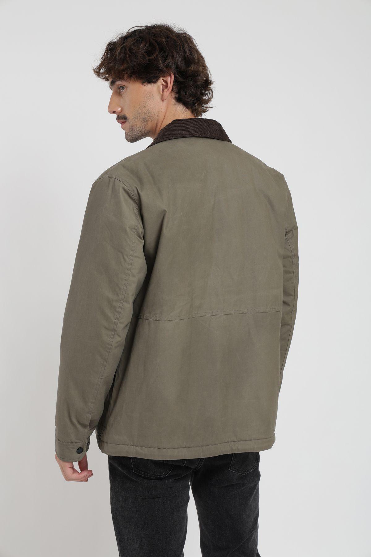 Chaqueta hombre Field olivo Froens-3