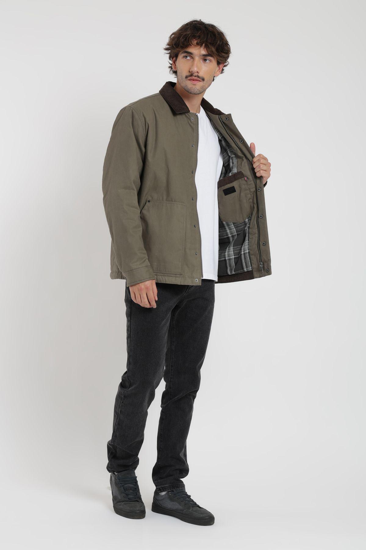 Chaqueta hombre Field olivo Froens-2