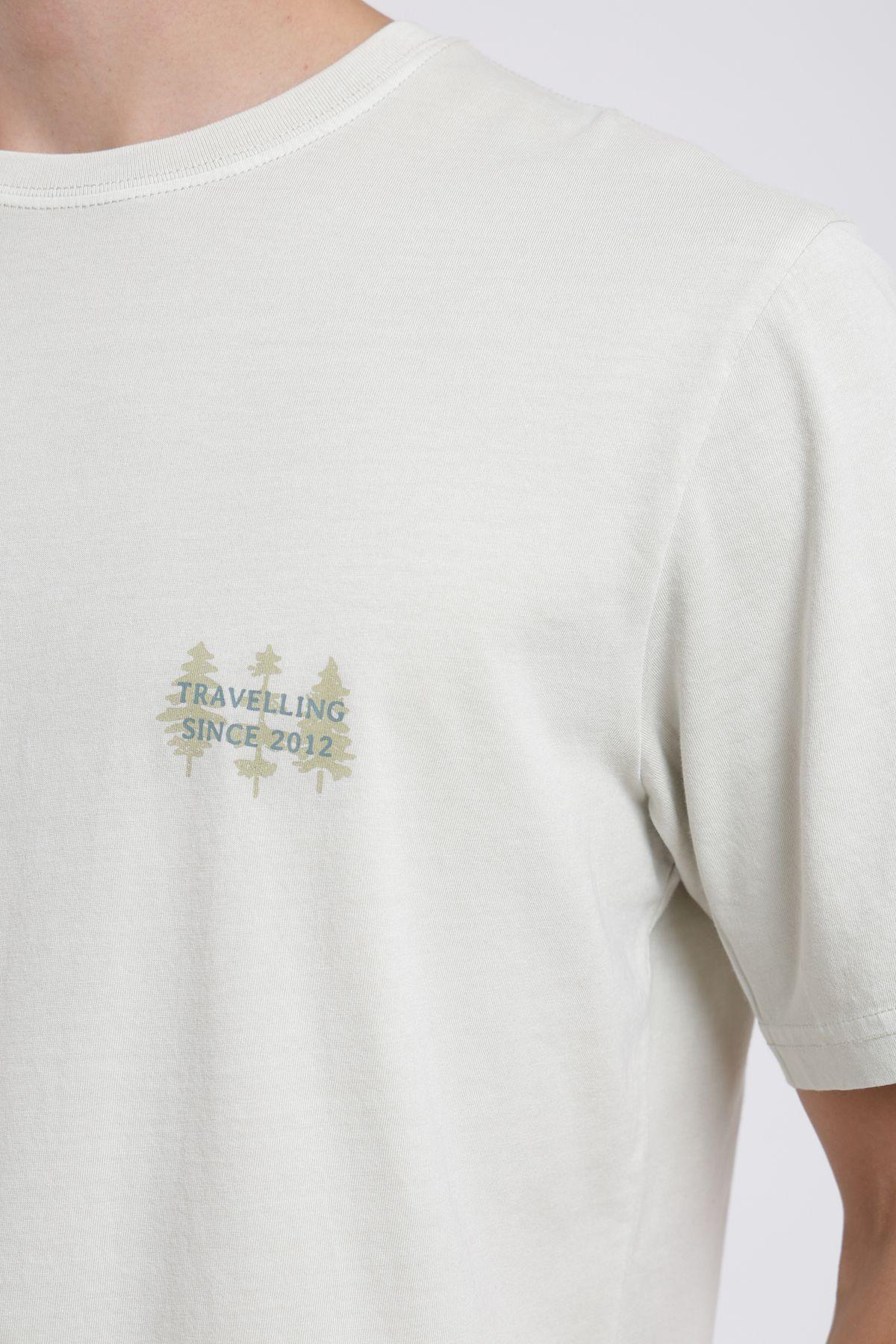 Polera hombre manga corta Bosque beige Froens-2