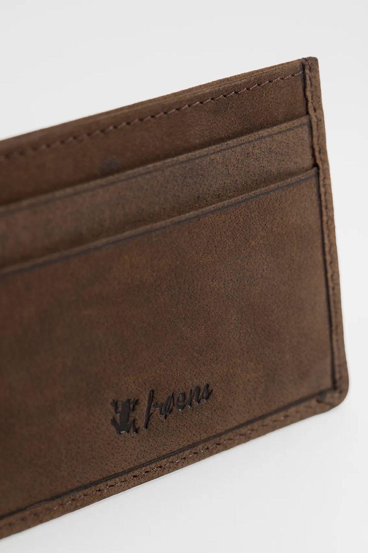 Tarjetero cuero café Froens-1