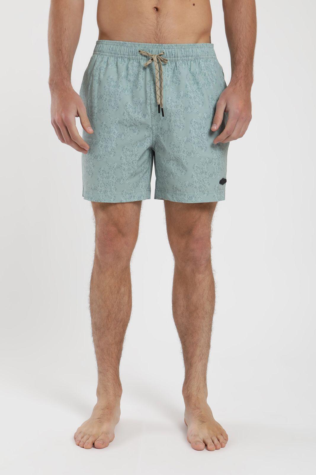 Traje de Baño hombre Trunk Corales verde Poliéster Reciclado Froens-3