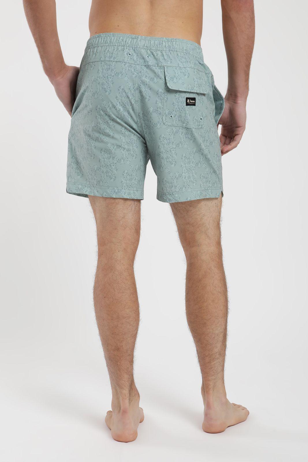 Traje de Baño hombre Trunk Corales verde Poliéster Reciclado Froens-4