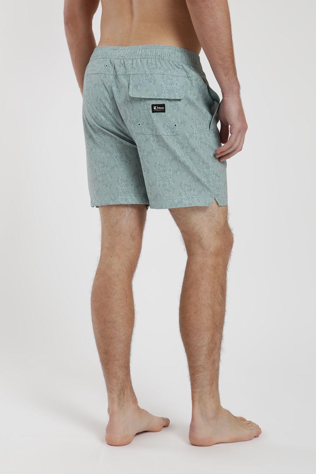 Traje de Baño hombre Trunk Corales verde Poliéster Reciclado Froens-2