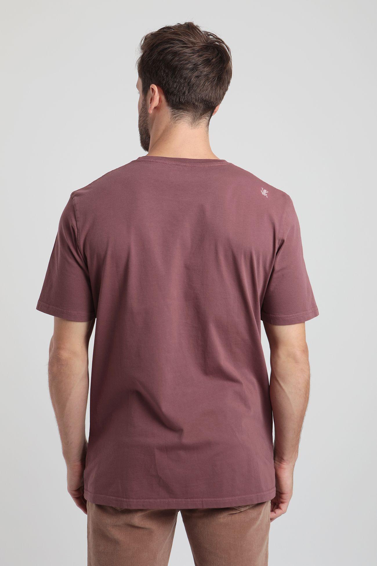Polera manga corta hombre pacific burdeo -1