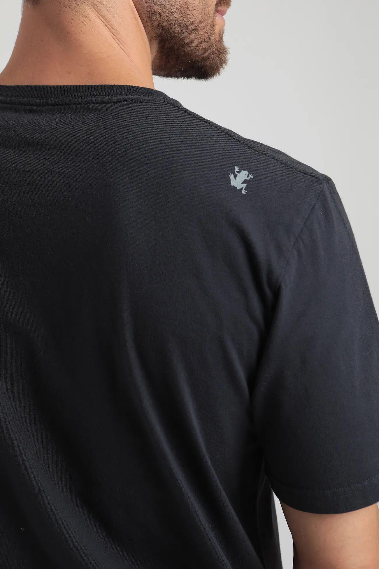 Polera manga corta hombre plain grafito -2