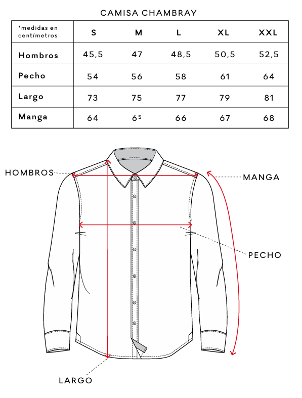 Camisa manga larga  Chambray celeste Froens-4