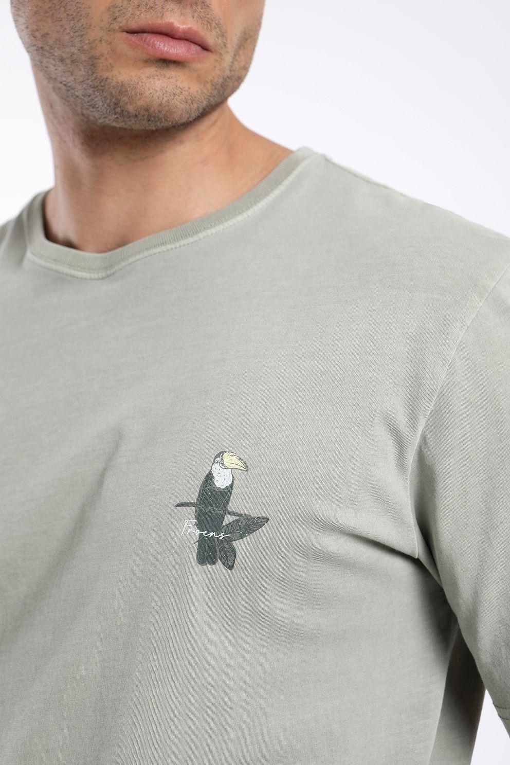 Polera hombre manga corta tucan 100% algodón orgánico Froens-3