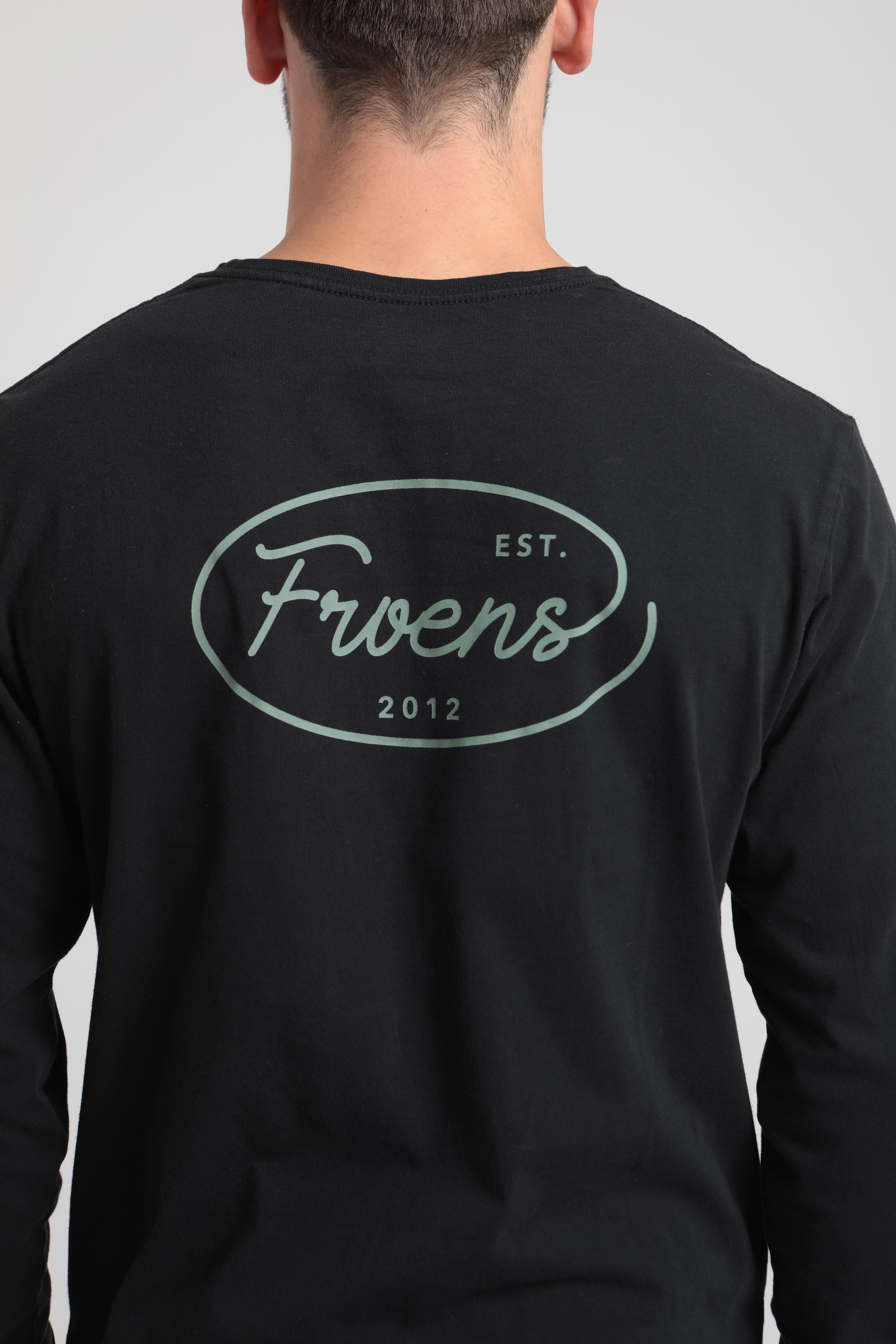 Polera manga larga hombre old negro -1