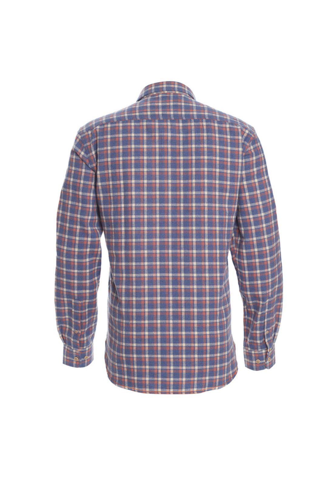 Camisa Manga Larga Cuadros Denim Look Slim Fit-2