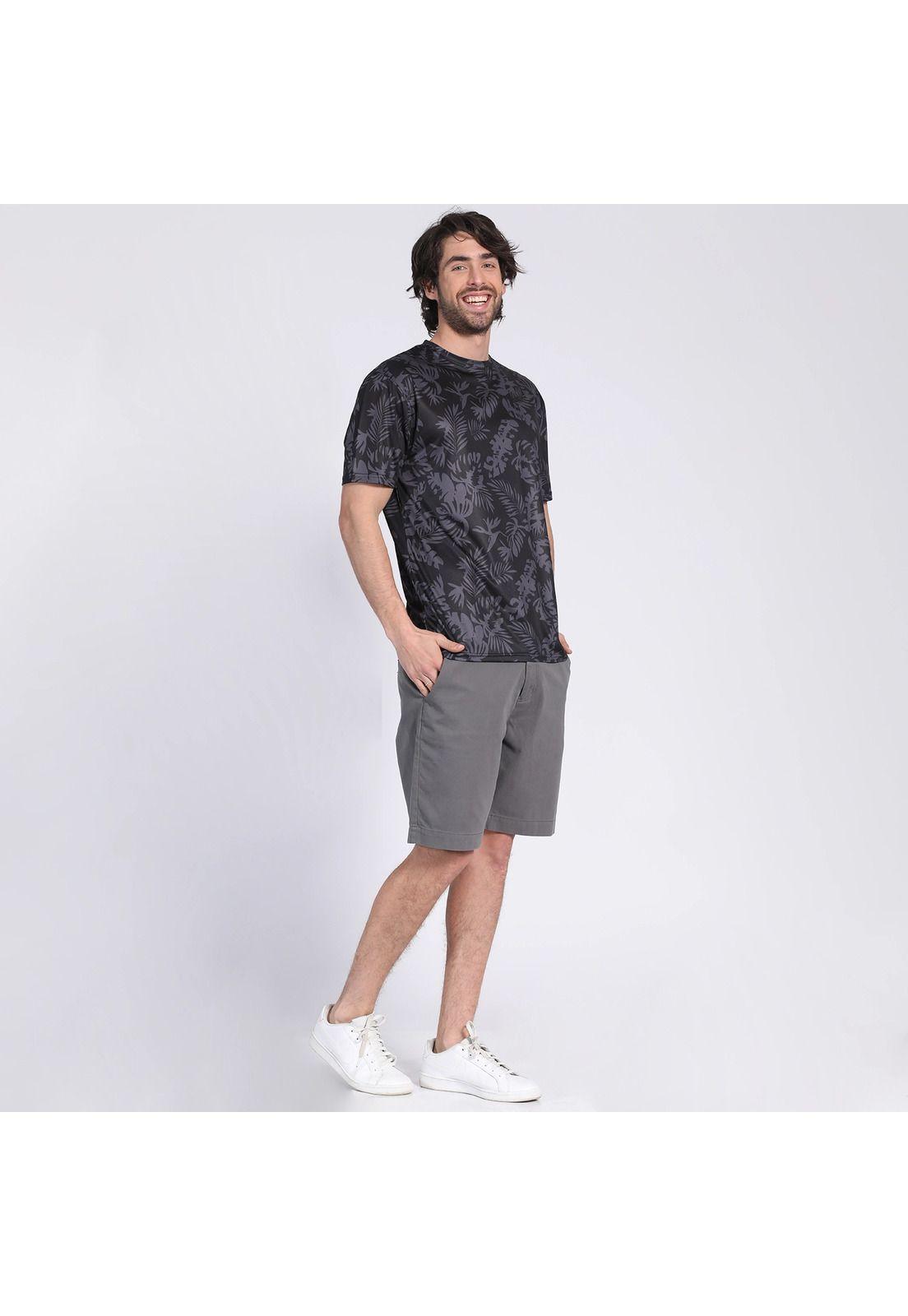 Polera Manga Corta Poliéster Negro-0