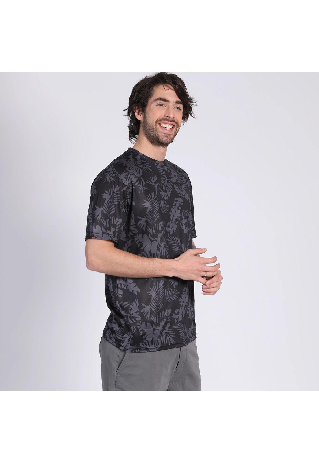 Polera Manga Corta Poliéster Negro-2