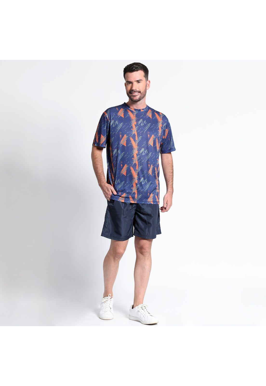 Polera Manga Corta Full Print Deportiva Regular Fit-2