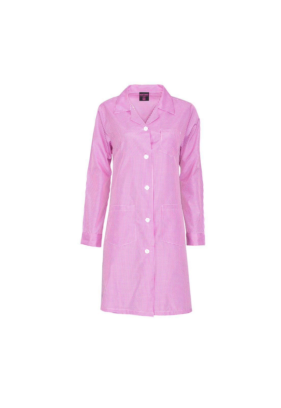 Delantal Cuadrille Rosado-2