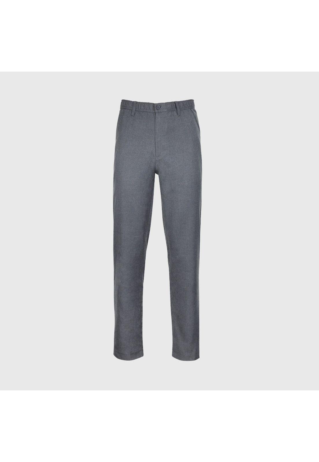 Pantalón Escolar  Básico Frente Plano Juvenil Gris-0