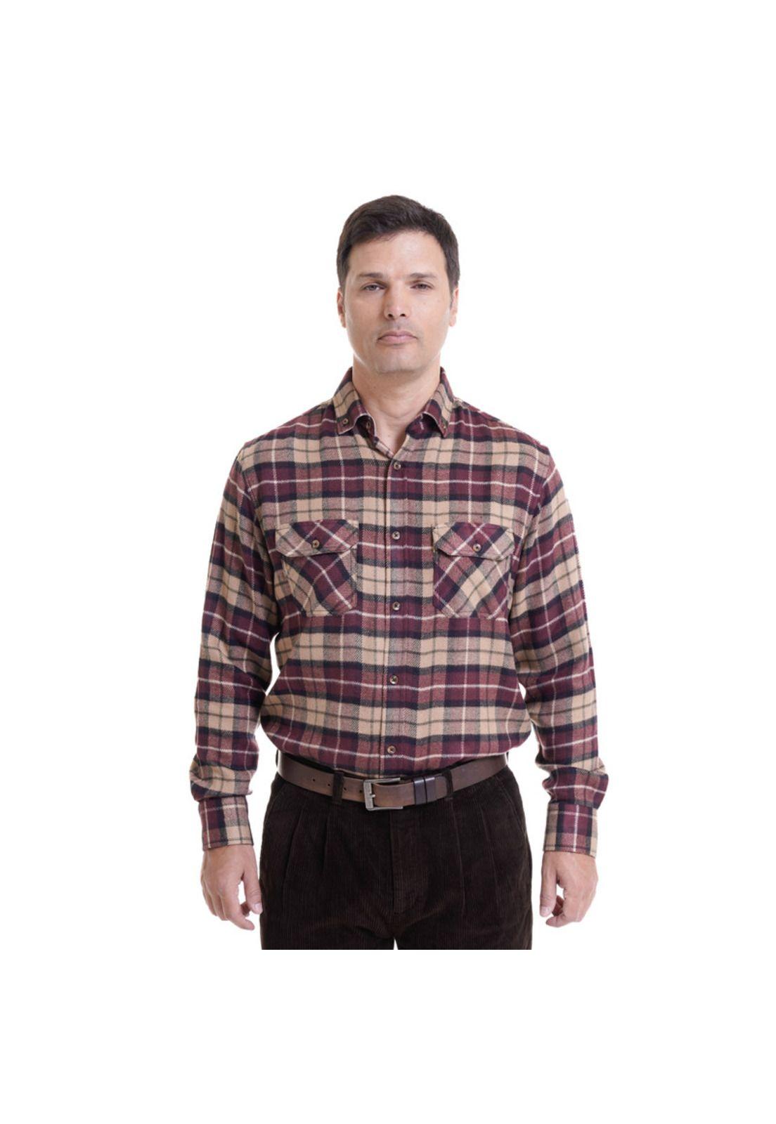 Camisa Leñadora Café Claro-0