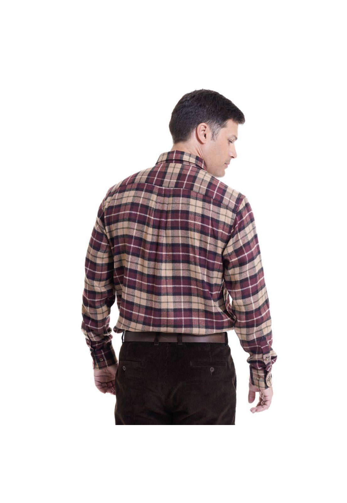 Camisa Leñadora Café Claro-1