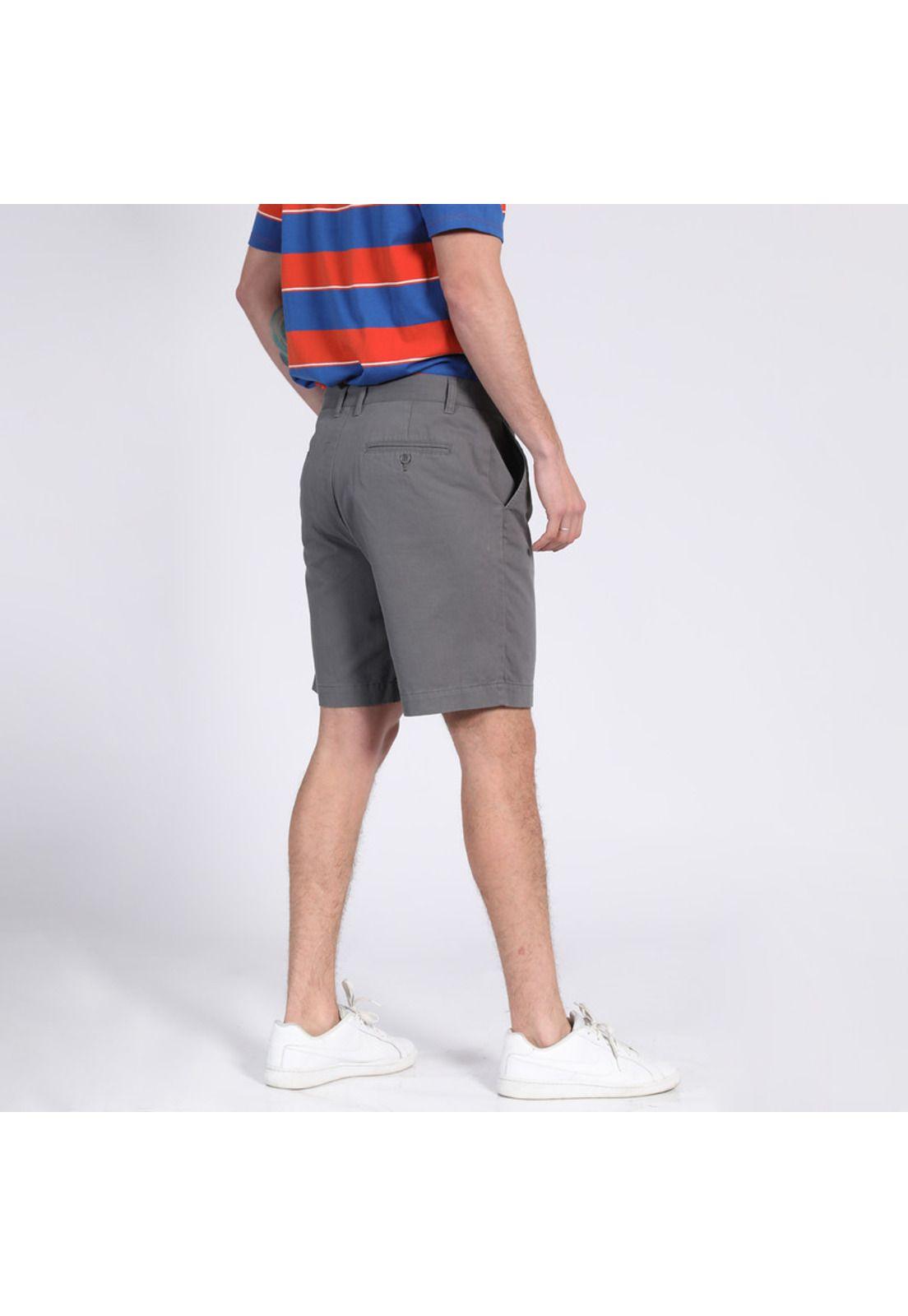 Bermuda Spandex Gabardina Gris-2