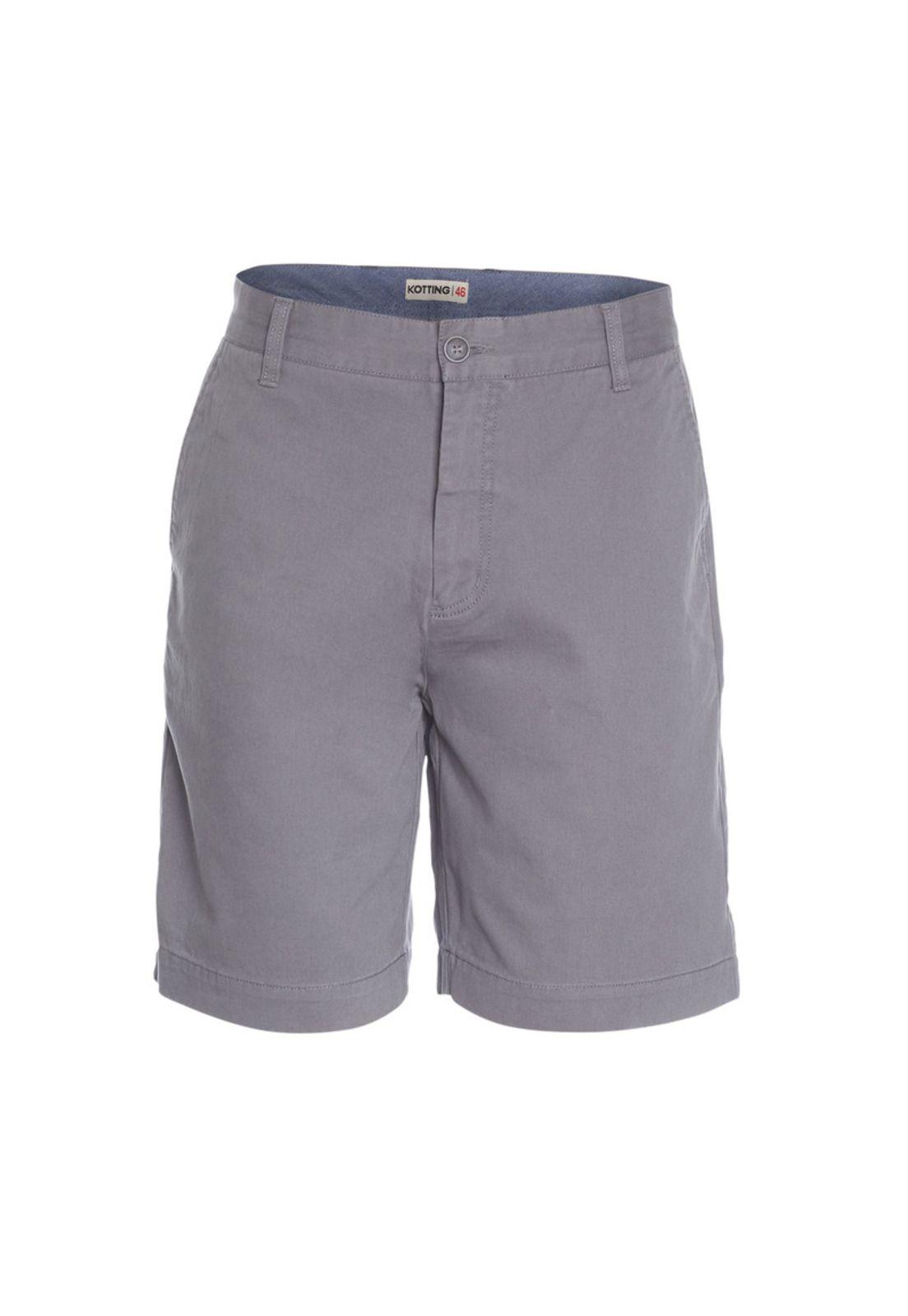 Bermuda Spandex Gabardina Gris-3
