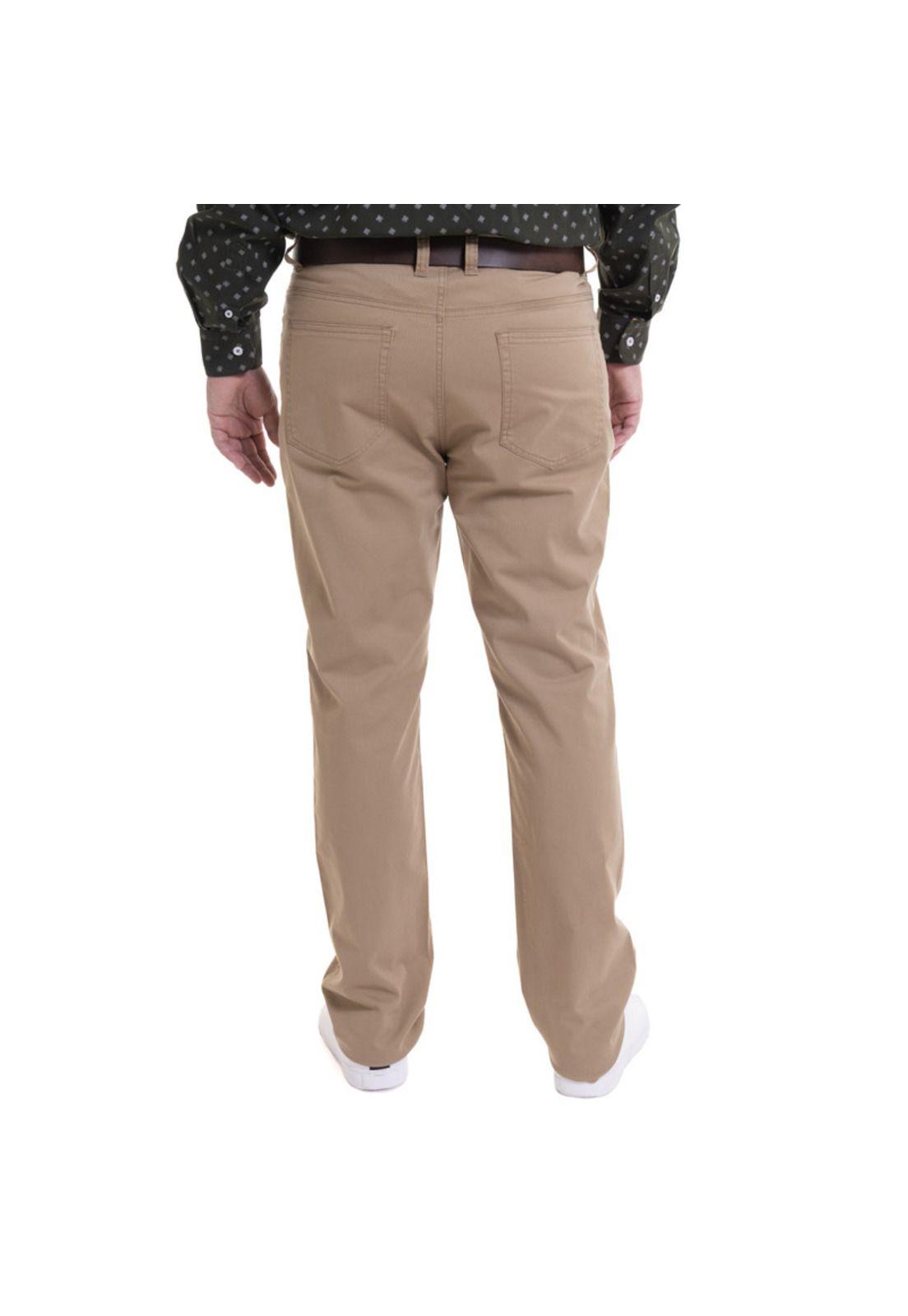 Pantalon 5 Bolsillos Spandex Khaki-1