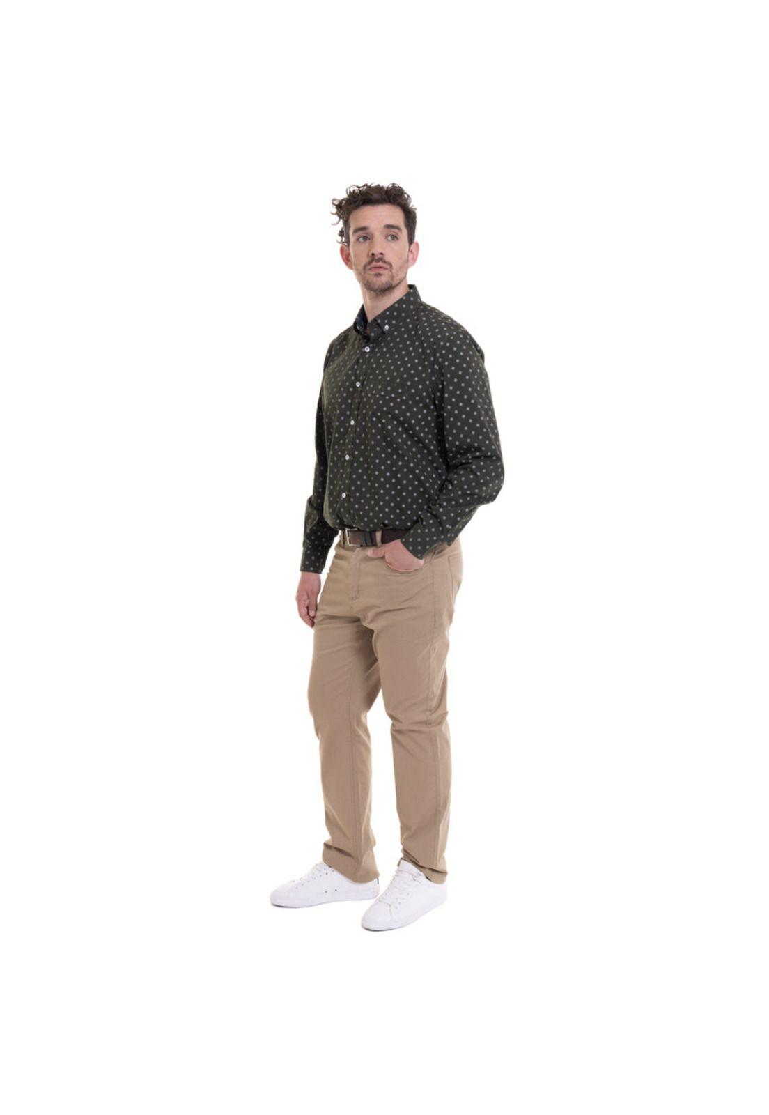 Pantalon 5 Bolsillos Spandex Khaki-2