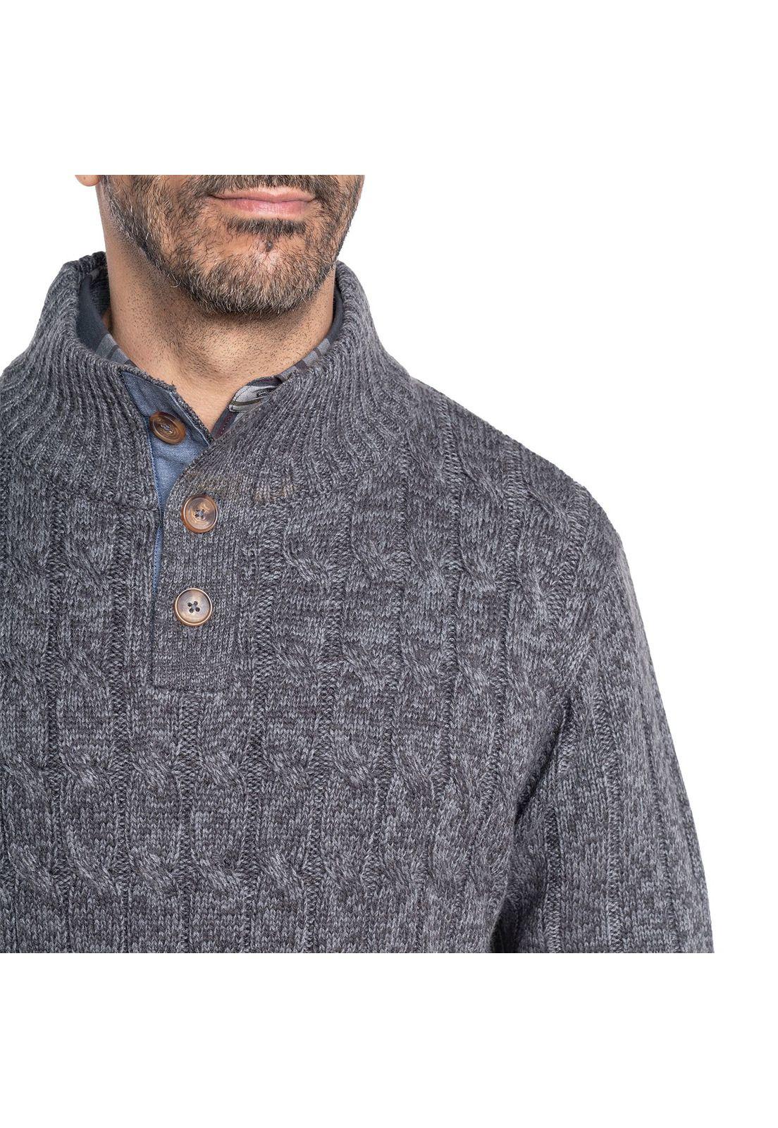 Sweater Cuello Botones Hombre-3