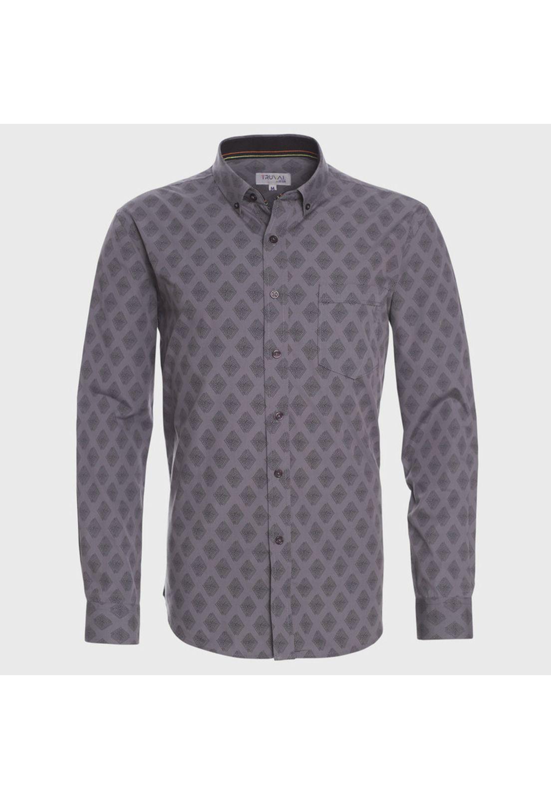 Camisa Manga Larga Full Print Slim Fit-0