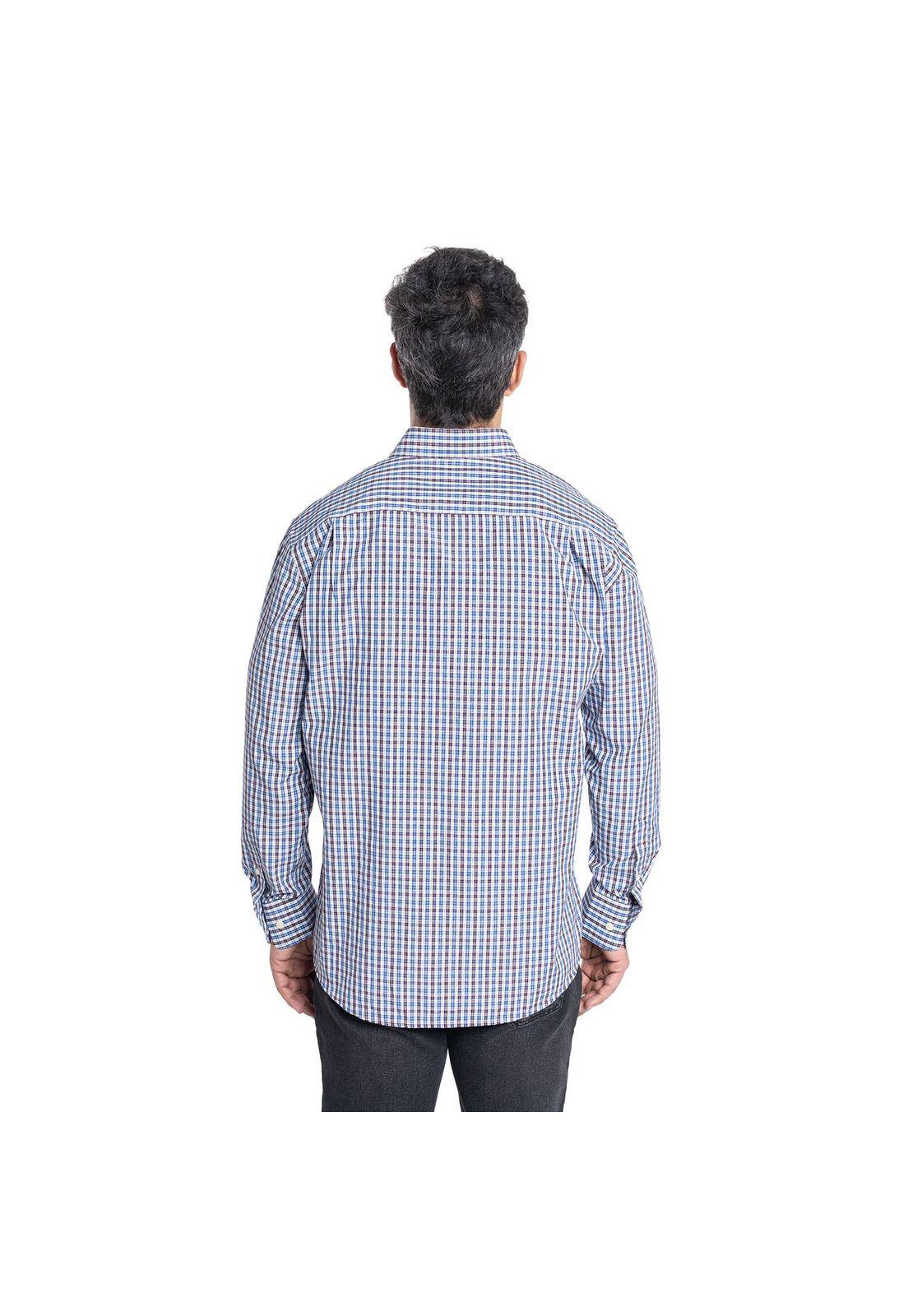 Camisa Manga Larga Cuadros Hombre-2