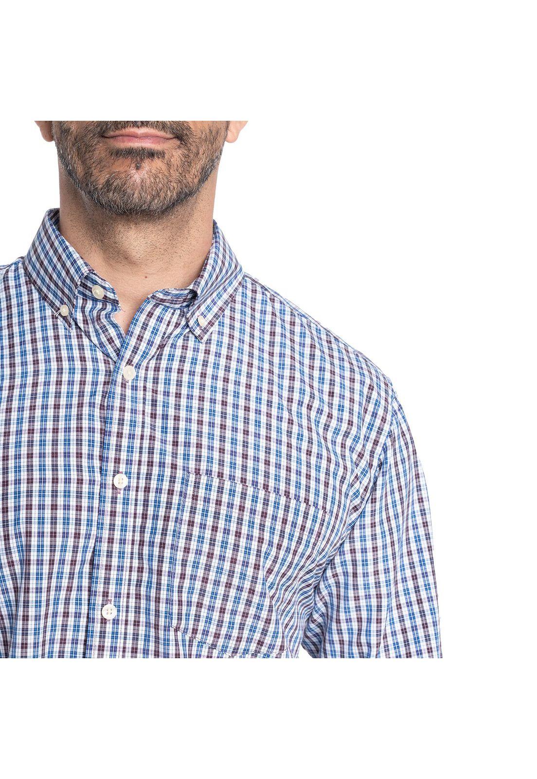 Camisa Manga Larga Cuadros Hombre-3