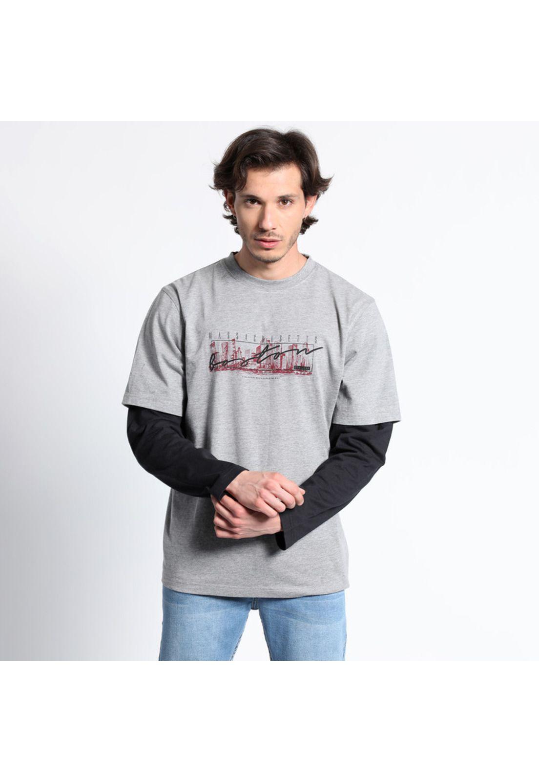 Polera Manga Larga Cuello Redondo Print Random-2