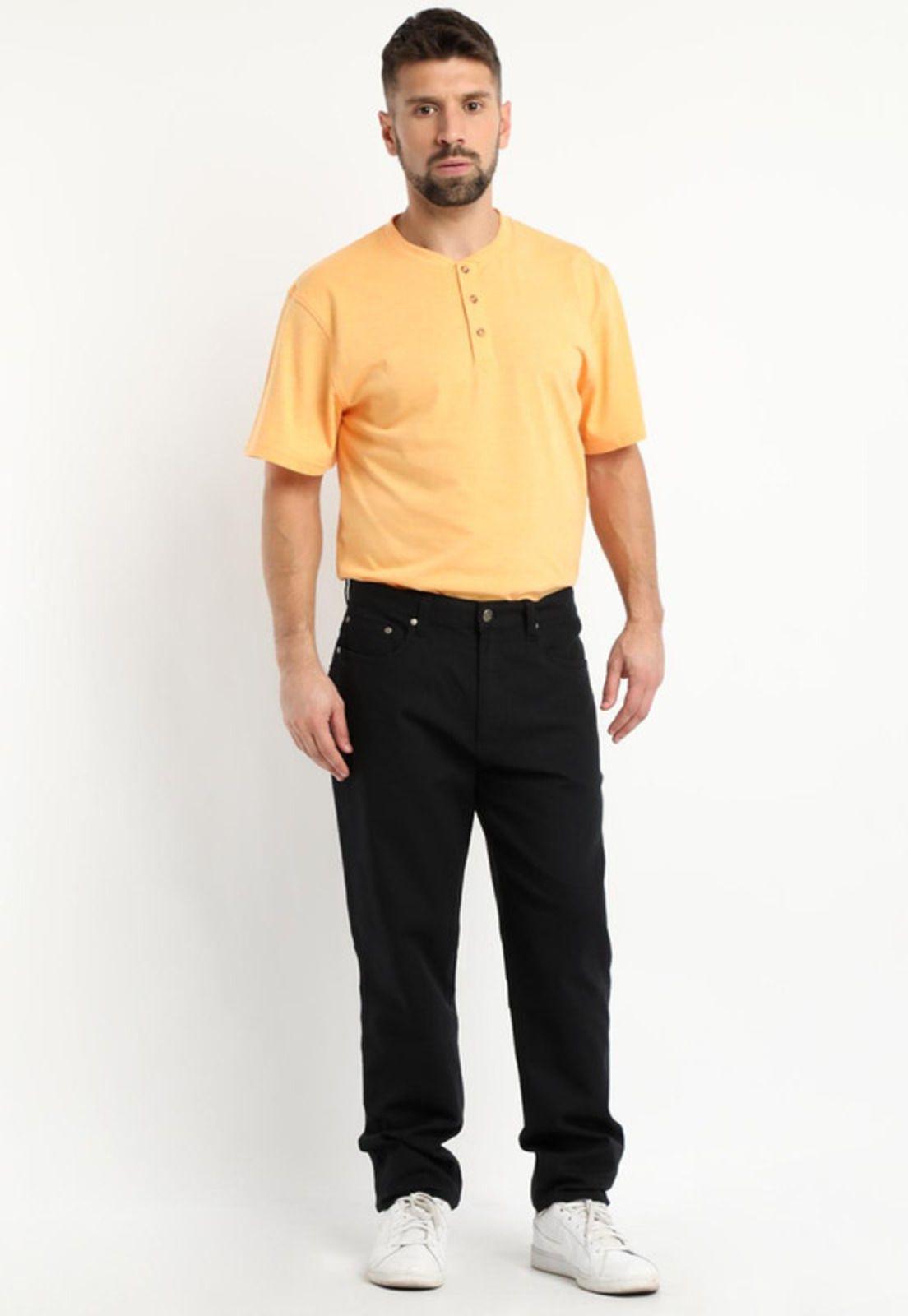 Pantalon Canvas 5 Bolsillos Spandex Negro-2