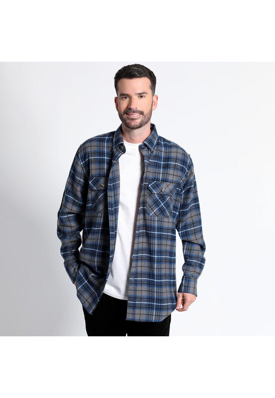 Camisa Leñadora Manga Larga -0
